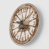 Wagenhalle mit Abdeckung der Wagenhalle Große Wanduhr (Winkel)