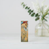 Wagenhändler von Alphonse Mucha (1902) Lesezeichen Mini Visitenkarte (Stehend Vorderseite)