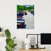 Wagenheber-Feuerinsel-Plakatwerbung Poster (Heimbüro)