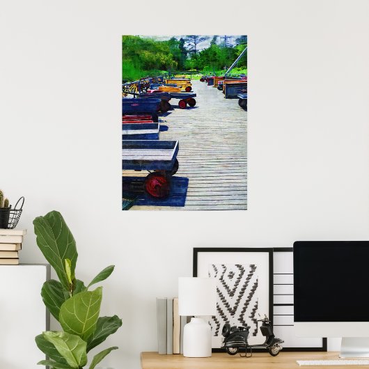 Wagenheber-Feuerinsel-Plakatwerbung Poster (Heimbüro)