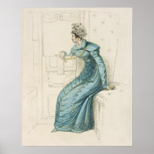 Wagenkleid, Modegeck von Ackermanns Repräsentanten Poster