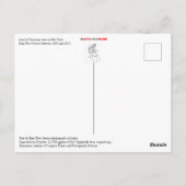 Wagenladung der Weihnachtsbaumen Postkarte (Rückseite)