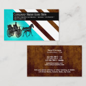 Wagenleder-Blickstreifen des Chic Pferd Visitenkarte (Vorne/Hinten)