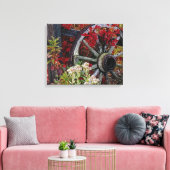 Wagenrad 1 gepackte Leinwand (Insitu (Wohnzimmer))