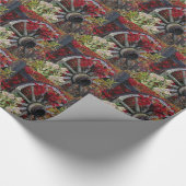 Wagenrad 1 Schleifpapier Geschenkpapier (Ecke)