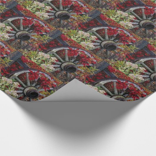 Wagenrad 1 Schleifpapier Geschenkpapier (Ecke)