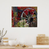 Wagenrad-Druck Poster (Küche)