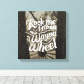 Wagenrad Leinwanddruck (Insitu (Holzboden))