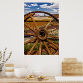 Wagenrad nah, Arizona Poster (Küche)