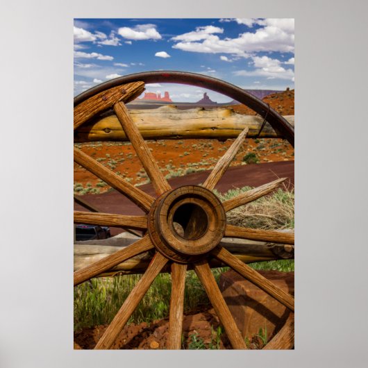Wagenrad nah, Arizona Poster (Vorne)