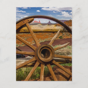 Wagenrad nah, Arizona Postkarte
