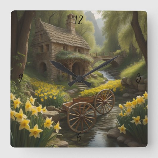 Wagenrad Personalisierte Uhr (Vorderseite)