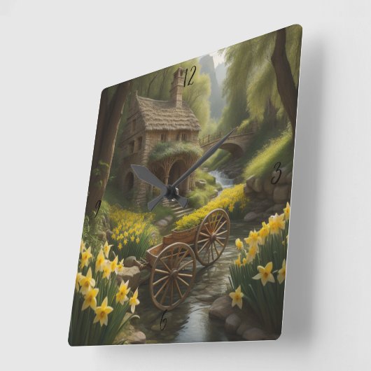 Wagenrad Personalisierte Uhr (Winkel)