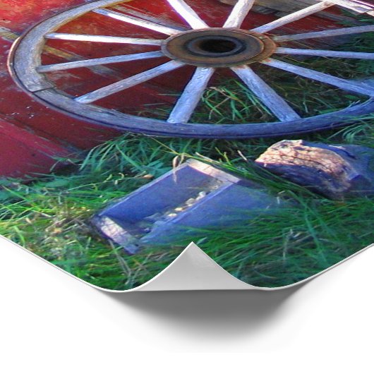 Wagenrad Poster (Ecke)