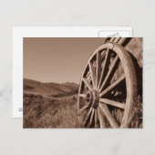 Wagenrad-Postkarte Postkarte (Vorne/Hinten)