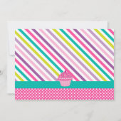 Wagenrad-u. Kuchen-Gymnastik-Party Einladung (Rückseite)