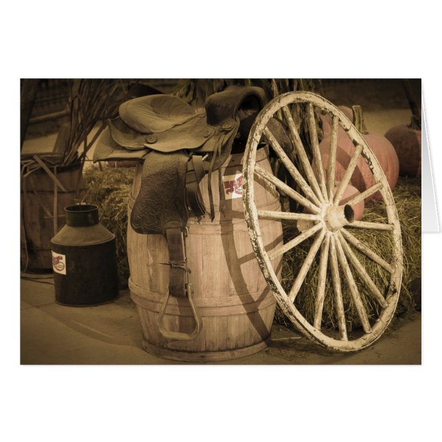 Wagenrad und Sattel (Vorderseite (Horizontal))