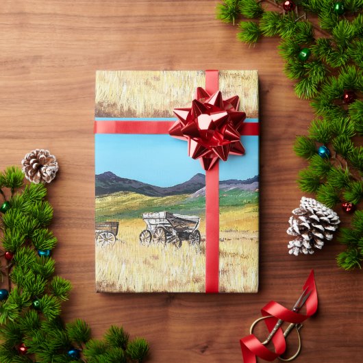 Wagenräder Geschenkpapier (Feiertagsgeschenk)