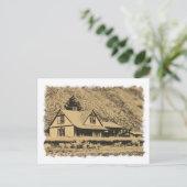 Wagenspaltbahnhof Postkarte (Stehend Vorderseite)