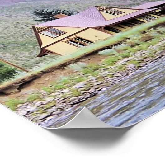 Wagenspaltdruck Poster (Ecke)