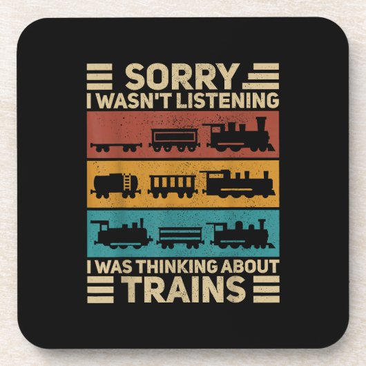 Wagenüberzug Modell Eisenbahnführer F Getränkeuntersetzer (Vorderseite)