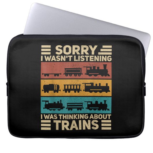 Wagenüberzug Modell Eisenbahnführer F Laptopschutzhülle (Vorderseite)