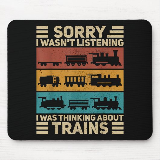 Wagenüberzug Modell Eisenbahnführer F Mousepad (Vorne)