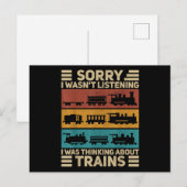 Wagenüberzug Modell Eisenbahnführer F Postkarte (Vorne/Hinten)