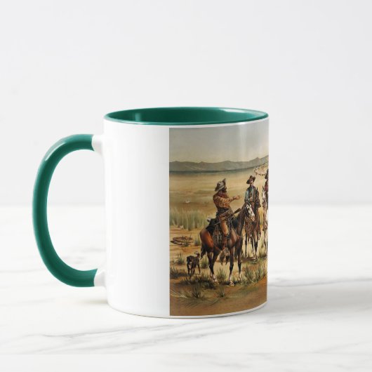 Wagenzug in den USA Tasse (Links)