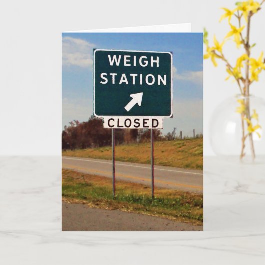 Wägestation geschlossen karte (Gelbe Blume)