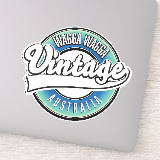 Wagga Wagga australia. Aufkleber (Detail)