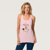 Waggin n Braggin Dog Gym Tank Top (Vorderseite Vollansicht)