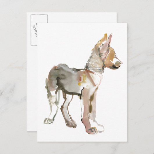 waggle postkarte (Vorne/Hinten)