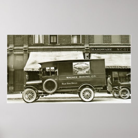 Wagner Baking Company Delivery Truck Poster (Vorne)