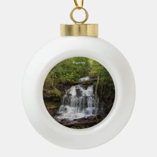 Wagner Falls Ball oder Schneeflocke Keramik Kugel-Ornament