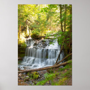 Wagner Falls, Michigan Poster