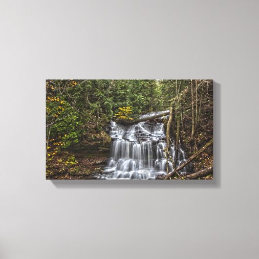 Wagner Falls, Munising, Michigan Leinwanddruck (Vorderseite)