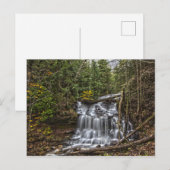 Wagner Falls, Munising, Michigan Postkarte (Vorne/Hinten)