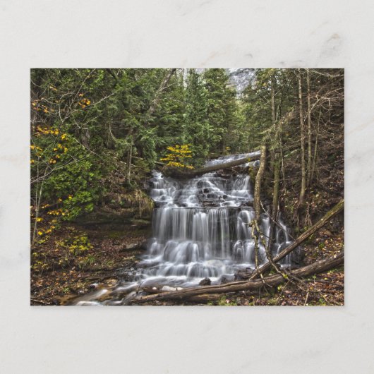 Wagner Falls, Munising, Michigan Postkarte (Vorderseite)