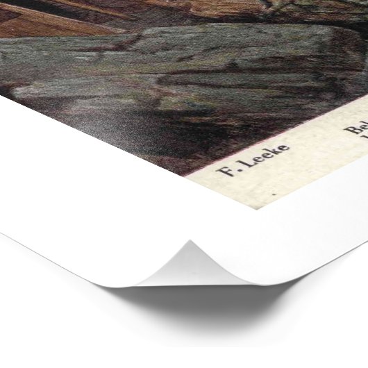 Wagner Opera Gotterdammerung Vintager Stil Fotodruck (Ecke)