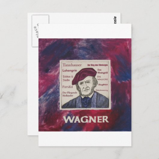 Wagner Postkarte (Vorne/Hinten)