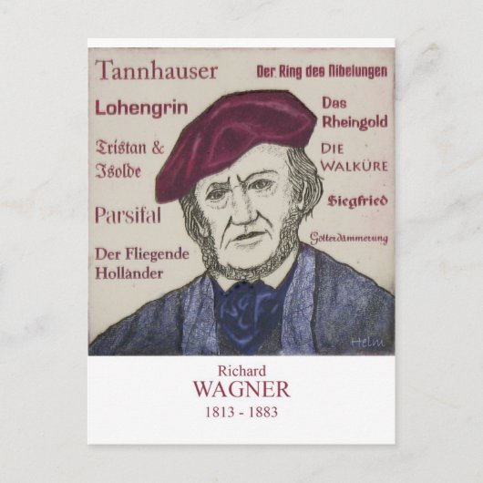 Wagner Postkarte (Vorderseite)
