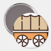 Wagon Cart Magnet (Vorderseite/Rückseite)