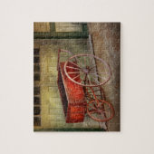 Wagon - Der alte rote Wagen Puzzle (Vertikal)