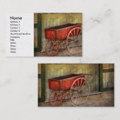 Wagon - Der alte rote Wagen Visitenkarte (Vorne/Hinten)