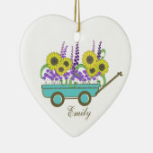 Wagon der Blume Bridesmaid Keramikornament (Rechts)