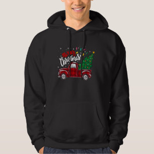 Wagon Red Merry Christmas Vintag Gifts Novelty Hoodie