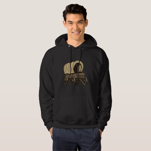 Wagon-Silhouette Hoodie (Vorne ganz)
