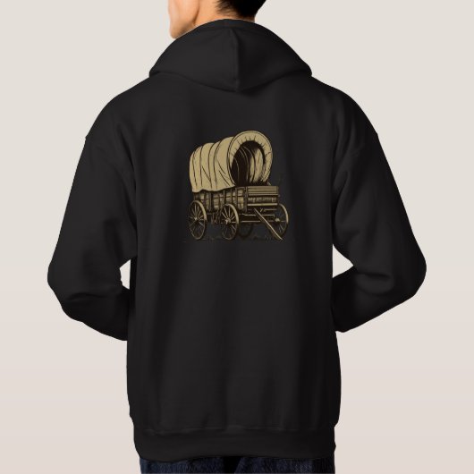 Wagon-Silhouette Hoodie (Rückseite)