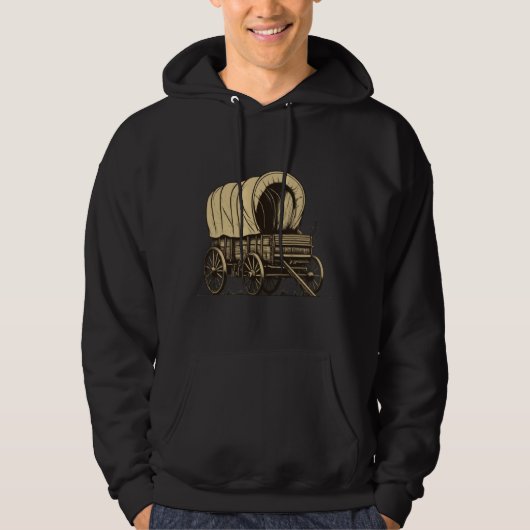 Wagon-Silhouette Hoodie (Vorderseite)